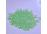 Perle Di Vetro - Tipo "Sfaccettato"" - 100 Pezzi - 8 Mm - Finitura Verde Chiaro Opaco"