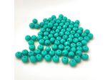 Perle Di Vetro - Tipo "Sfaccettato"" - 100 Pezzi - 6 Mm - Turchese Chiaro Opaco"