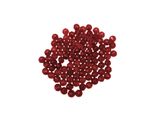 Perle Di Vetro - Tipo "Sfaccettato"" - 140 Pezzi - 4 Mm - Rosso Scuro"