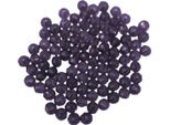 Perle Di Vetro - Tipo "Sfaccettato"" - 100 Pezzi - 6 Mm - Viola Scuro"