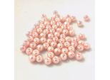Perline Di Vetro - Tipo "Rotondo"" - 20G - 4 Mm - Rosa/Rosa"