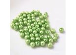 Perline Di Vetro - Tipo "Rotondo"" - 20G - 8 Mm - Verde Chiaro"