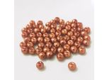 Perle Di Vetro - Tipo "Rotondo"" - 20 G - 6 Mm - Oro Rosa"