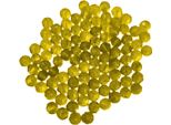 Perle Di Vetro - Tipo "Sfaccettato"" - 60 Pezzi - 10 Mm - Giallo"