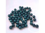 Perle Di Vetro - Tipo "Rotondo"" - 20 G - 6 Mm - Turchese Scuro"