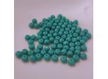 Perle Di Vetro - Tipo "Sfaccettato"" - 100 Pezzi - 8 Mm - Turchese Chiaro Opaco"