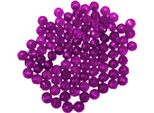 Perline Di Vetro - Tipo "Sfaccettato"" - 100 Pezzi - 8 Mm - Rosa Scuro"