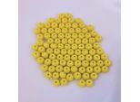 Perle Di Vetro - Tipo "Sfaccettato"" - 100 Pezzi - 8 Mm - Giallo Opaco"