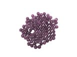 Perline Di Vetro - Tipo "Sfaccettato"" - 60 Pezzi - 10 Mm - Viola"