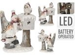 Decorazione Natalizia A Forma Di Elfo Con Luce Led 33 X 47 Cm 2ASS
