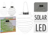 Progarden Solar Garden Luce A Sospensione Bianco Caldo Spirale 40 Led Bianco