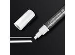 Sigel BA181 Pennarello A Gesso 50 - Punta A Cuneo, 1-5 Mm, Bianco