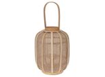 H&S Collection Lanterna Pensile In Rattan 24X31 Cm Beige
