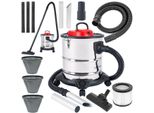 Lehmann Haddo Aspirapolvere Industriale, Aspiracenere, Serbatoio In Acciaio Inox Da 20L, Hepa, 2000 W