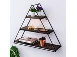 Skye Decor, Giacinto, Mensola Da Parete, Nero, 100 % Fibrewood, 40 X 14 Cm