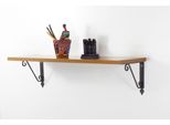 Skye Decor, Senfoni Ferforje - Walnut, Mensola Da Parete, Noce, 100 % Melamin Coated Slipboard, 72 X 20 X 25 Cm