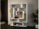 Skye Decor, SarmaşIk - Bianco, Libreria, Bianco, 100% Pannello Truciolare Rivestito In Melamina, 124,8 X 22 X 149,4 Cm