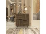 Skye Decor, Makro - Walnut, Console, Noce, 100 % Melamin Coated Slipboard, 70 X 35 X 90 Cm