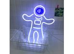 Luce Led Neon, Applique Decorativa, Bianco Astronauta, Circa 39 X 32 X 2 Cm