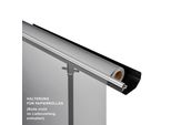 Walimex Pro Background Mount Per Treppiedi Per Lampade - Utilizzo Flessibile Con Sfondi Di Cartone Fino A 1,35 M, Capacità Di Carico Fino A 5 Kg, Struttura In Alluminio, Meccanismo Di Sgancio, Adatto Per Lo Studio/Lo Streaming Domestico