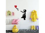 Wallity, Banksy - 13, Decorazione Murale, Nero, Metallo, 105 X 85 Cm