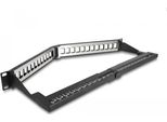 Delock 66976 - Rackeinbau - 1U - Schwarz - Metall - 240 Mm - 483 Mm (66976)