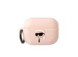 Karl Lagerfeld Klap2Runikp Airpods Pro 2 (2022/2023) Cover RóżOwy/Silicone Rosa Karl Head 3D