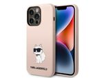 Karl Lagerfeld Klhcp14Lsnchbcp Custodia Rigida Per Iphone 14 Pro 6.1 Rosa/Rosa In Silicone Choupette