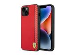 Ferrari Fehcp14Maxre Custodia Rigida Per Iphone 14 Plus / 15Plus 6.7 Czerwony/Rosso Carbonio