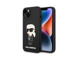 Karl Lagerfeld Klhmp14Msnikbck Custodia Rigida Per Iphone 14 Plus / 15 Plus 6,7 Czarny/Nero Silicone Ikonik Magsafe