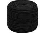 Vidaxl Corda Da Lavoro Nera 10 Mm 25 M Poliestere