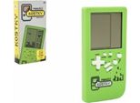 Gioco Digitale Falling Blocks Puzzle In Plastica 7X14Cm Verde Con Batteria E Suono In Scatola 7,5X14,5