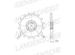 Pignone Supersprox 520 - 14T Cst-1539:14|Dentatura Fine 21,7/25,0