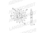 Pignone Supersprox 525 - 14T Cst-1448:14|Dentatura Grossa 21,4/25,0