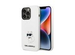 Karl Lagerfeld Klhcp14Xsnchbch Custodia Rigida Per Iphone 14 Pro Max 6.7 In Silicone Bianco/Bianco Choupette