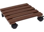 Portavaso Mobile Progarden, Legno/Plastica, 29X29 Cm, Marrone/Nero