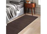 Tappeto Runner Dynasty Noble Velour Fango 66X160 Cm