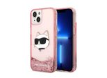 Karl Lagerfeld Klhcp14Mlnchcp Iphone 14 Plus / 15 Plus 6,7 RóżOwy/Pink Hardcase Glitter Choupette Head