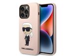 Karl Lagerfeld Klhmp14Xsnikbcp Custodia Rigida Per Iphone 14 Pro Max 6.7 Rosa/Silicone Ikonik Magsafe