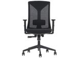 Sedia Da Ufficio Girevole Ergonomica Hager, Base In Nylon, Braccioli Regolabili, Schienale In Rete, Nero