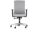 Sedia Da Ufficio Girevole Ergonomica Tono, Base Cromata, Braccioli Regolabili, Rivestimento Grigio