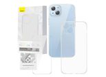 Transparent Case And Tempered Glass Set Baseus Corning For Iphone 14 Plus