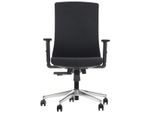 Sedia Da Ufficio Girevole Ergonomica Tono, Base Cromata, Braccioli Regolabili, Rivestimento Nero