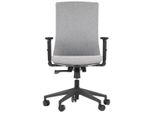 Sedia Da Ufficio Girevole Ergonomica Tono, Base In Nylon, Braccioli Regolabili, Rivestimento Grigio