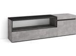 Mobile Tv Soggiorno, 150X35X45Cm, Per Tv Fino A 65", Mobile Soggiorno, Cemento"