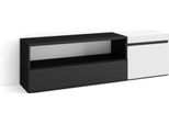 Mobile Tv Soggiorno, 150X35X45Cm, Per Tv Fino A 65", Mobile Soggiorno, Bianco E Nero"