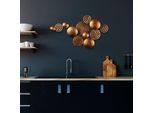 Wallity, Aurora 3, Decorazione Murale, Rame, Metallo, 45 X 82 Cm