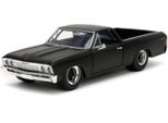 Jada Toys 253203086 Chevrolet El Camino 1967 Nero Fast & Furious 1:24