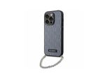 Karl Lagerfeld Klhcp14Lsacklhpg Custodia Rigida Per Iphone 14 Pro 6.1 Srebrny/Argento Catena Monogram Saffiano