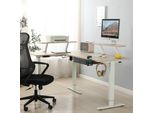 Hilodesk 160 Cm Scrivania A L, Scrivania Da Tavolo Regolabile In Altezza Scrivania Elettrica Da Disegno Per L'ufficio Di Casa, Colore Rovere